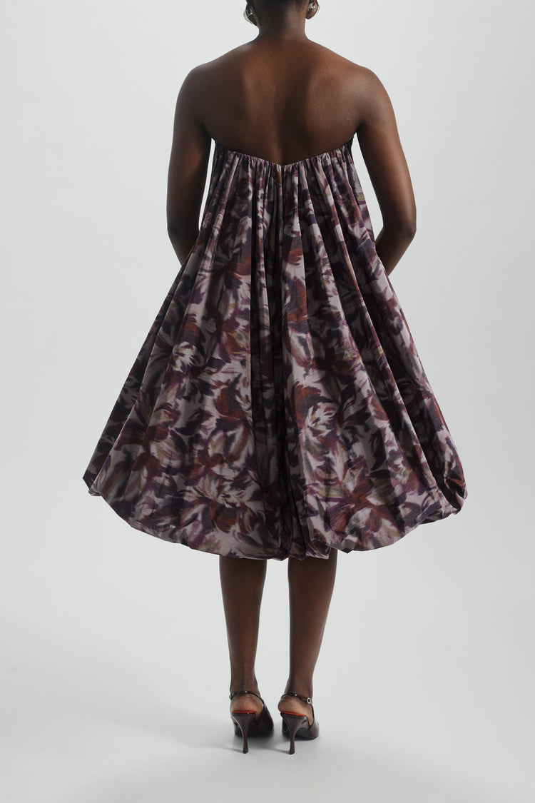 Drop-Waist Bubble Hem Dress, dress from Collection Evening by Amsale, Fabric: taffeta