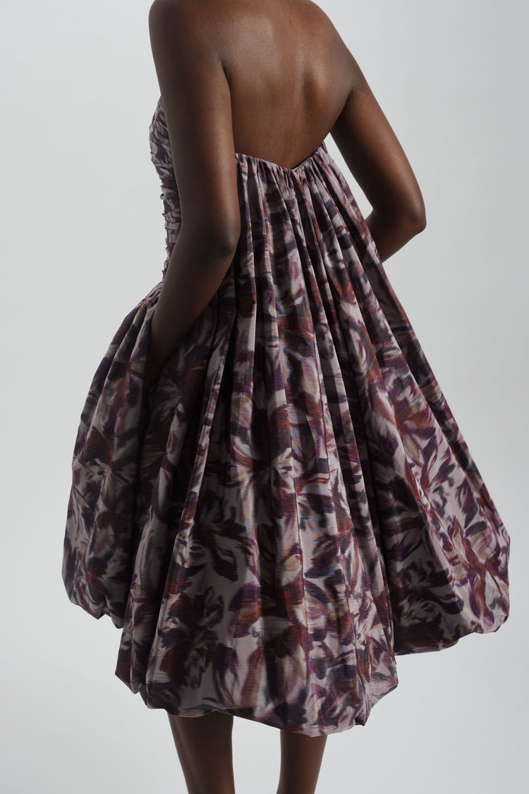 Drop-Waist Bubble Hem Dress, dress from Collection Evening by Amsale, Fabric: taffeta