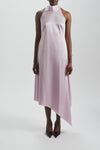 Asymmetric Halter Dress, dress from Collection Evening by Amsale, Fabric: satin