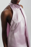 Asymmetric Halter Dress, dress from Collection Evening by Amsale, Fabric: satin