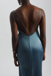 Spaghetti Strap Low Back Dress, dress from Collection Evening by Amsale, Fabric: duchess-satin