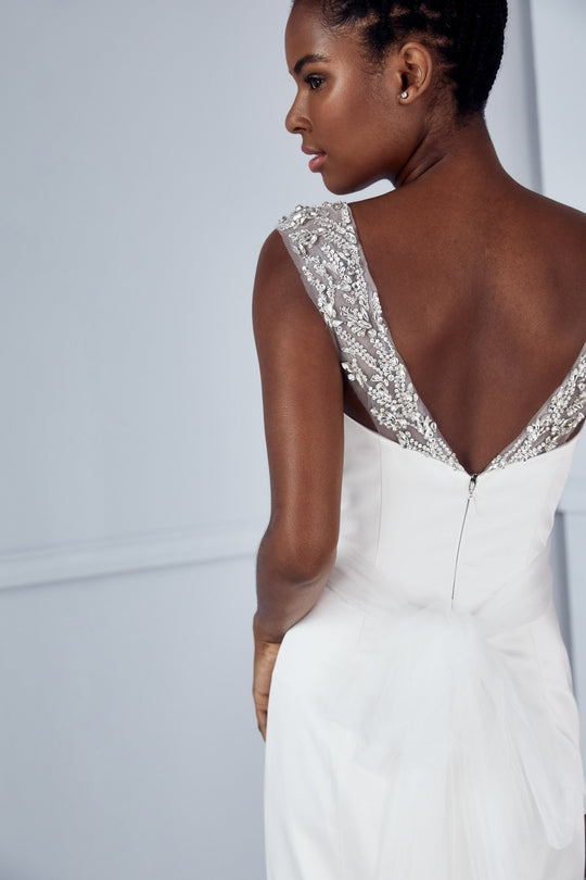 Stokely, $4,695, dress from Collection Amsale, Fabric: satin