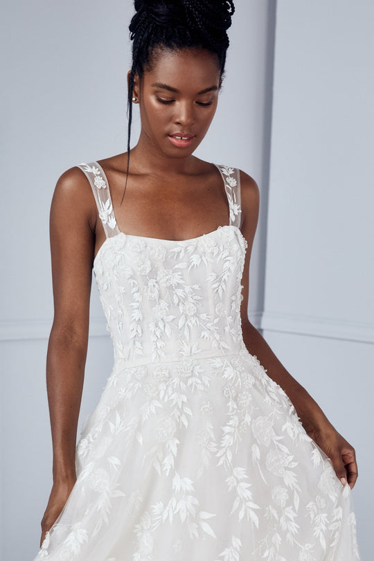 Yumi, $7,250, dress from Collection Amsale, Fabric: tulle