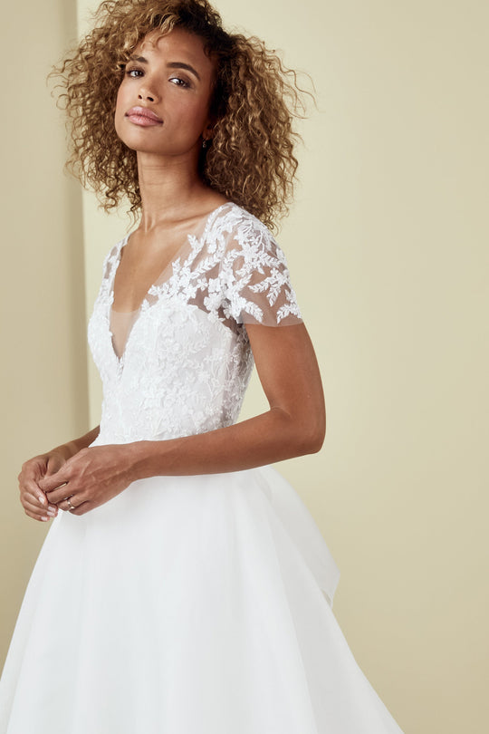 Samira, $2,595, dress from Collection Amsale, Fabric: organza