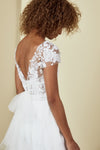 Eddie, dress from Collection Amsale, Fabric: crepe