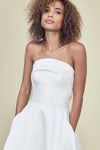 Rainey, dress from Collection Amsale, Fabric: mikado