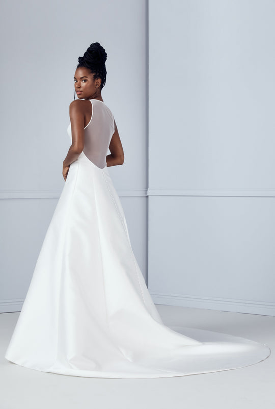 Tenille, $4,550, dress from Collection Amsale, Fabric: mikado