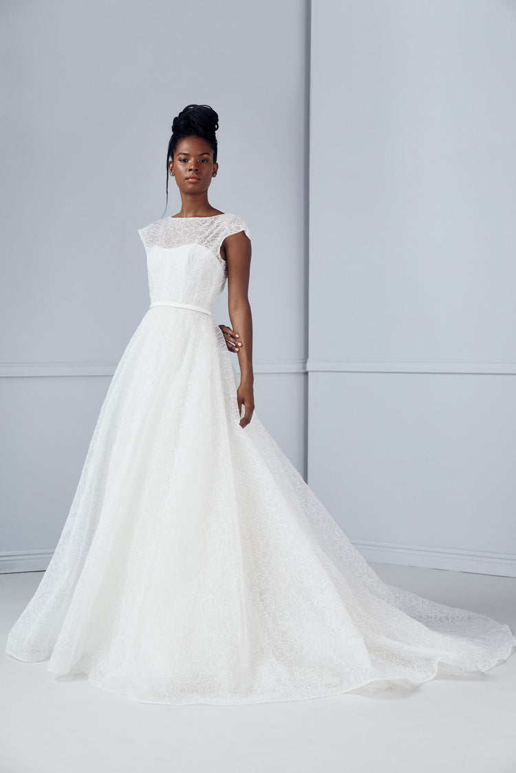 Lakin, dress from Collection Amsale, Fabric: organza
