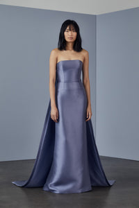P371M - Mikado strapless gown