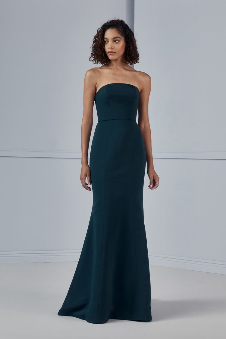 Agnes, dress from Collection Amsale, Fabric: faille