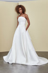 Rainey, dress from Collection Amsale, Fabric: mikado