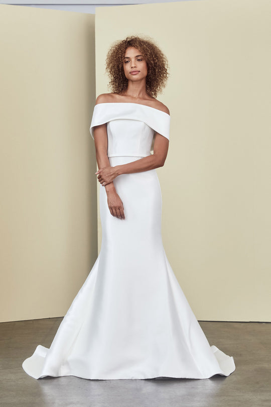 Landon, $1,995, dress from Collection Amsale, Fabric: mikado