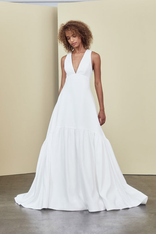 Sadie, $2,195, dress from Collection Amsale, Fabric: faille