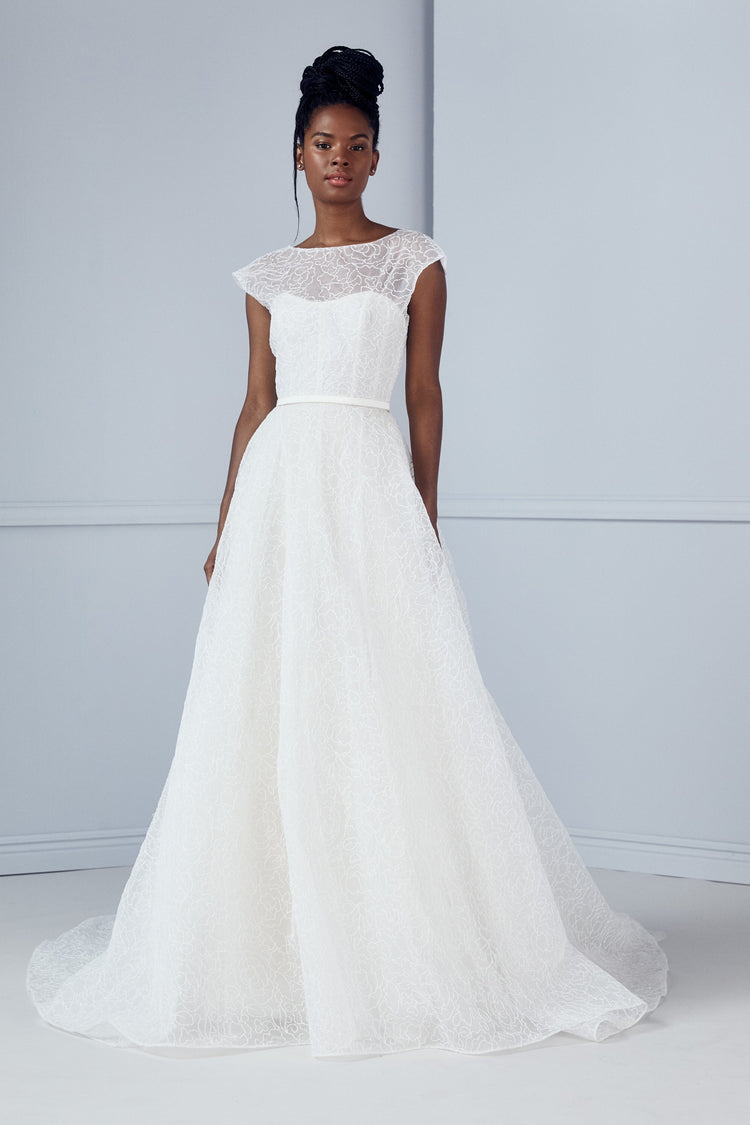 Lakin, dress from Collection Amsale, Fabric: organza