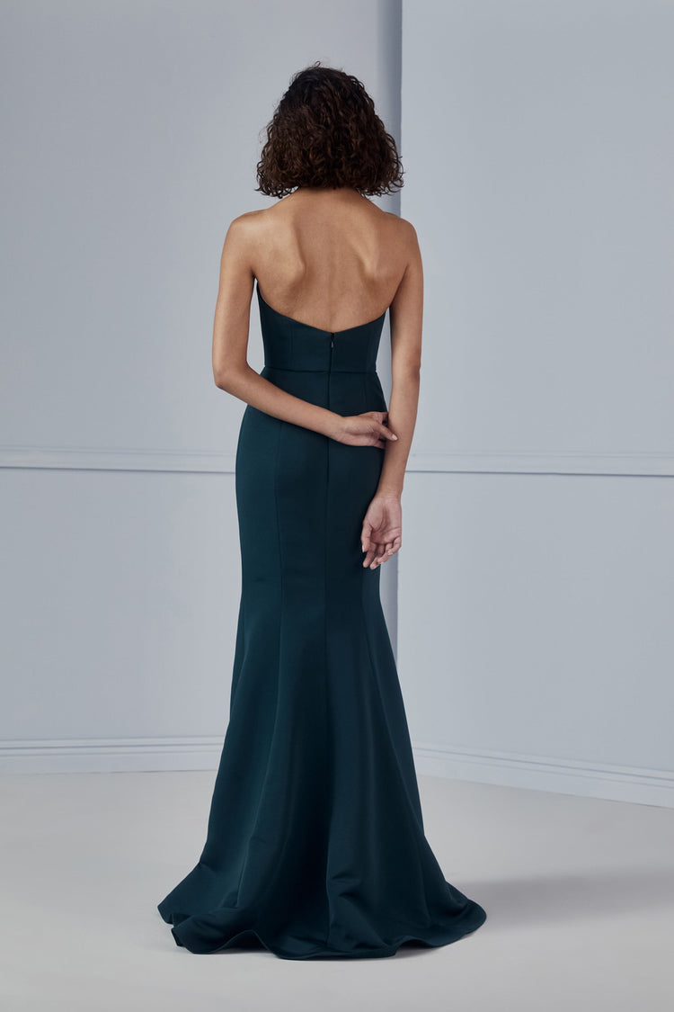 Agnes, dress from Collection Amsale, Fabric: faille