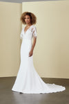Paloma, dress from Collection Amsale, Fabric: crepe