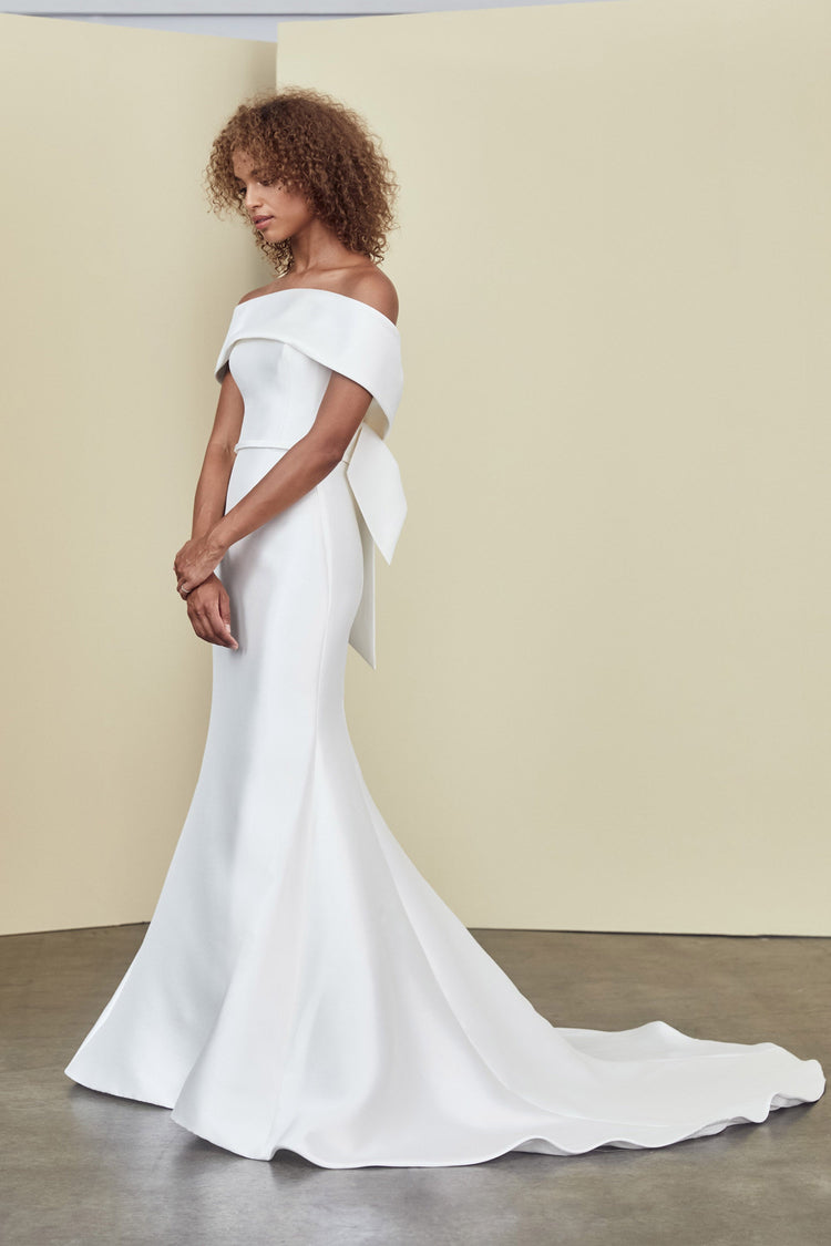 Landon, dress from Collection Amsale, Fabric: mikado