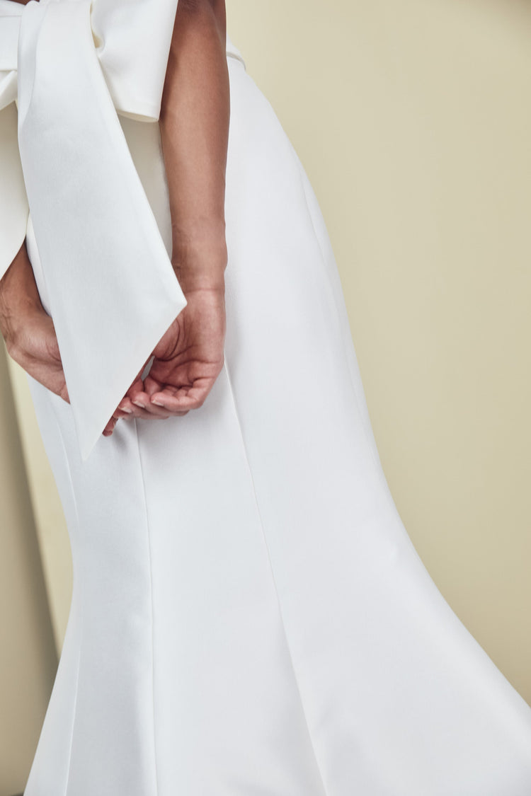 Landon, dress from Collection Amsale, Fabric: mikado