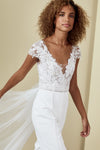 Eddie, dress from Collection Amsale, Fabric: crepe