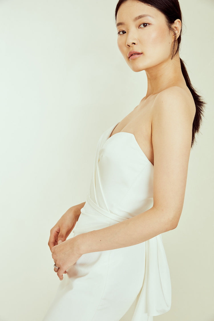 Jamison, dress from Collection Amsale, Fabric: faille