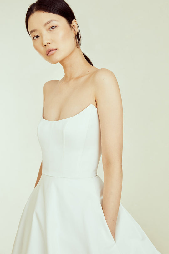 Charleston, $5,295, dress from Collection Amsale, Fabric: radzimir