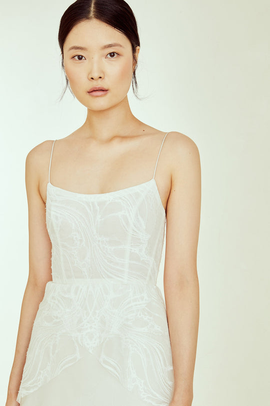 Ari, $5,295, dress from Collection Amsale, Fabric: chantilly