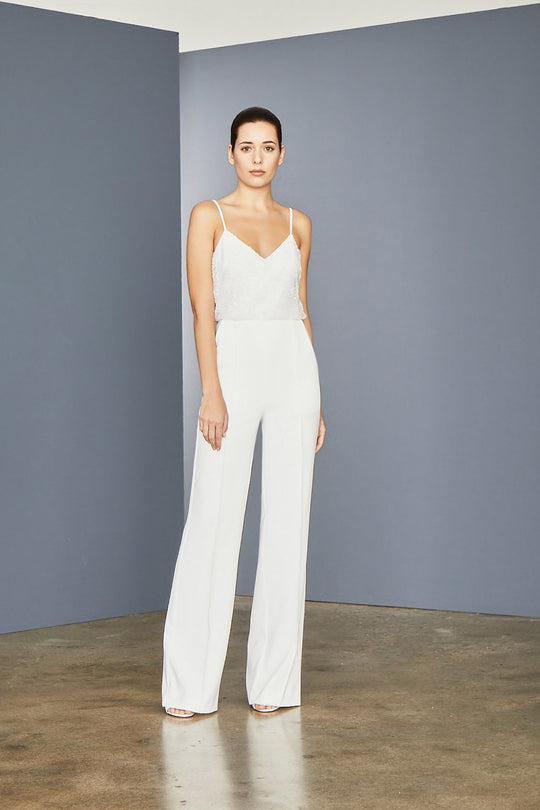 LW161 - Cami Neckline Jumpsuit, $550, dress from Collection Amsale