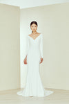 Vika, dress from Collection Amsale, Fabric: crepe