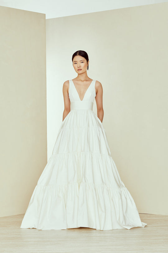Connor, $5,995, dress from Collection Amsale, Fabric: faille