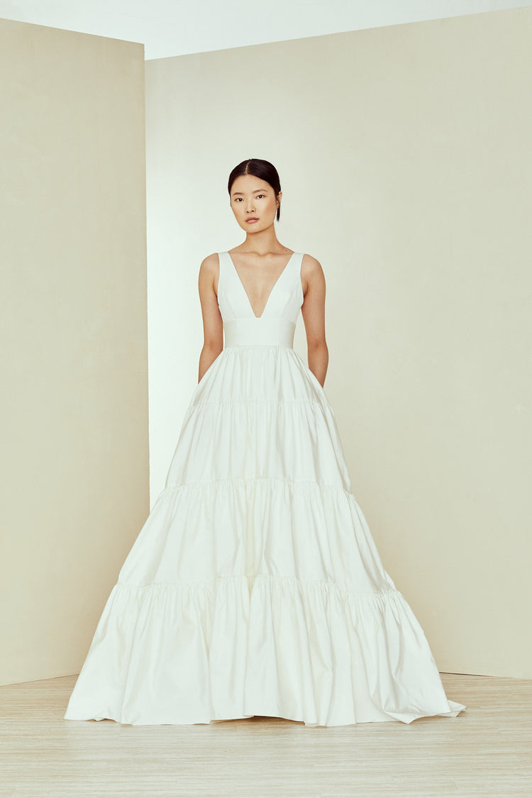 Connor, dress from Collection Amsale, Fabric: faille