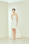 Marland, dress from Collection Amsale, Fabric: moire