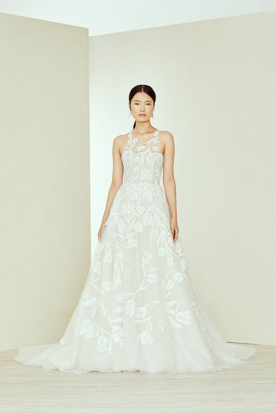Imogen, $9,895, dress from Collection Amsale, Fabric: tulle