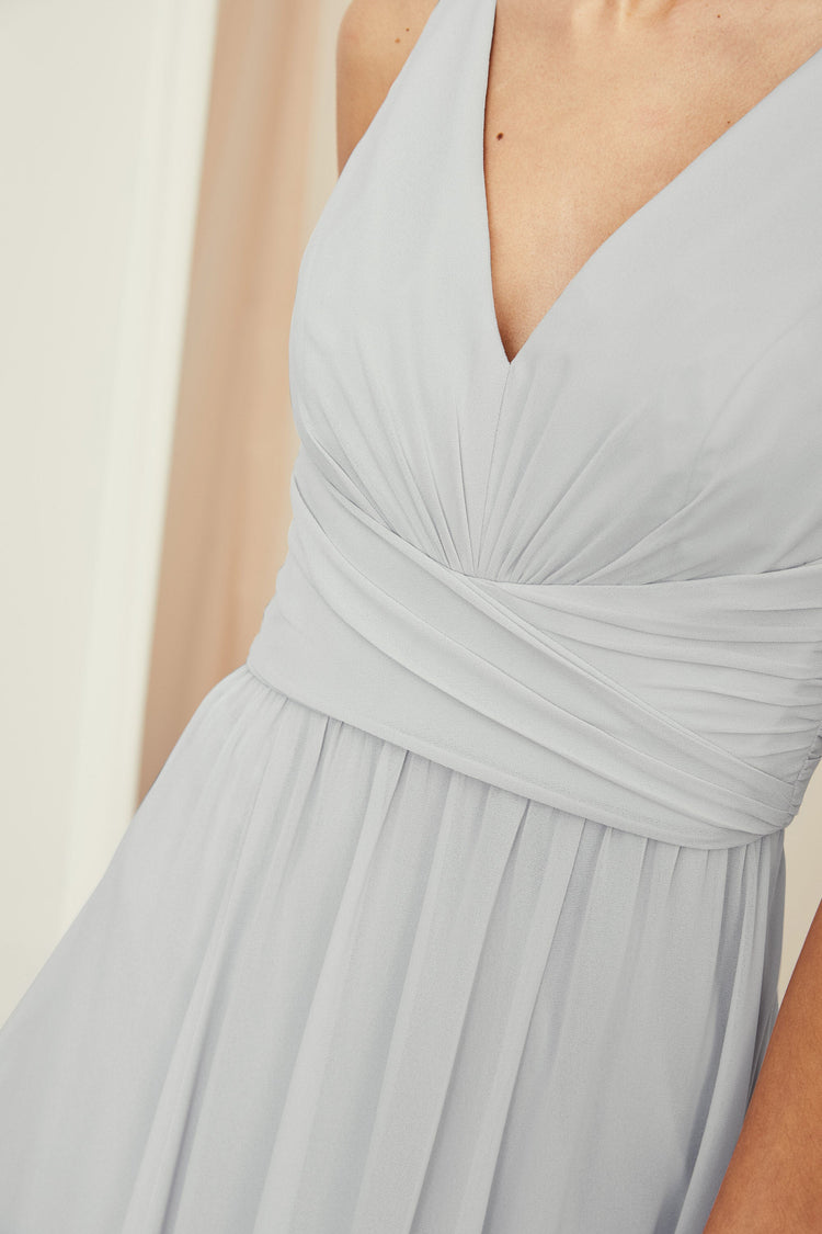 Justine, dress from Collection Amsale, Fabric: flat-chiffon