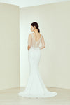 Jay, dress from Collection Amsale, Fabric: crepe