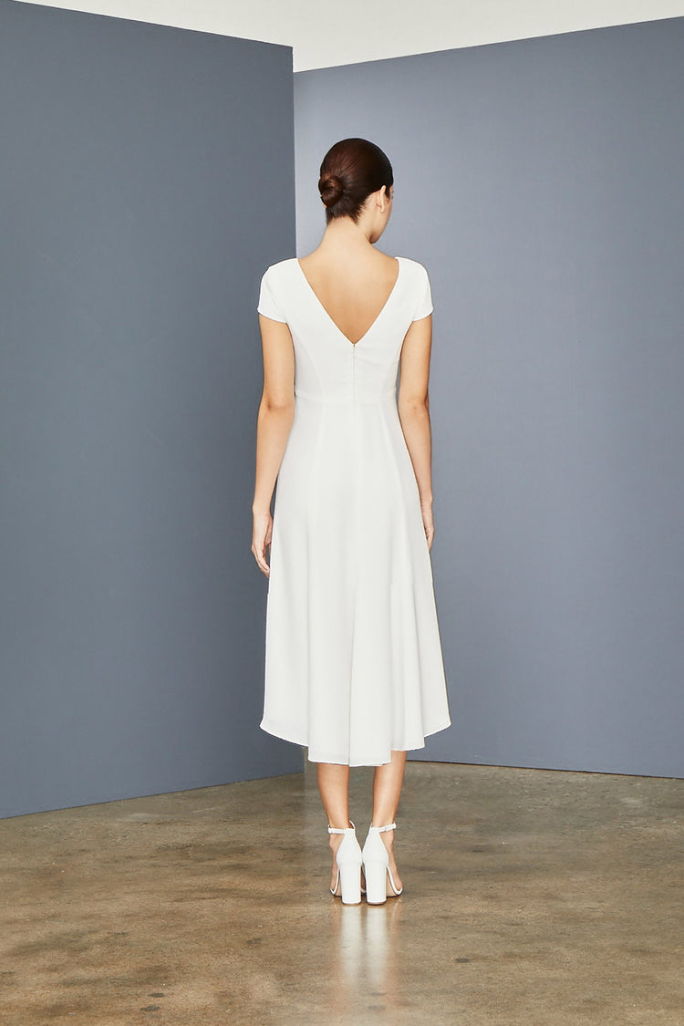 LW155 - Front Button V-neck Dress, dress from Collection Amsale