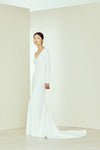 Vika, dress from Collection Amsale, Fabric: crepe