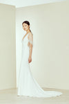 Jay, dress from Collection Amsale, Fabric: crepe