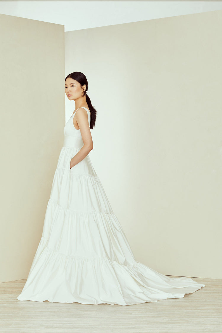 Connor, dress from Collection Amsale, Fabric: faille
