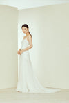 Ari, dress from Collection Amsale, Fabric: chantilly