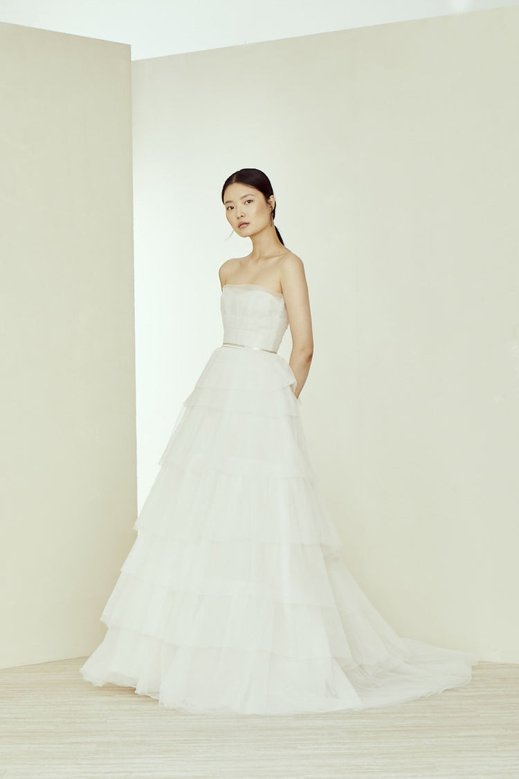 Bella, dress from Collection Amsale, Fabric: tulle