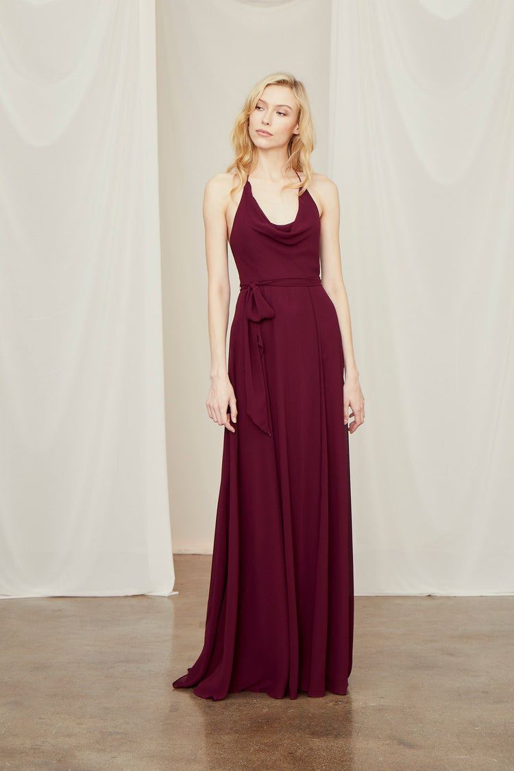 Daryn, dress from Collection Amsale, Fabric: flat-chiffon