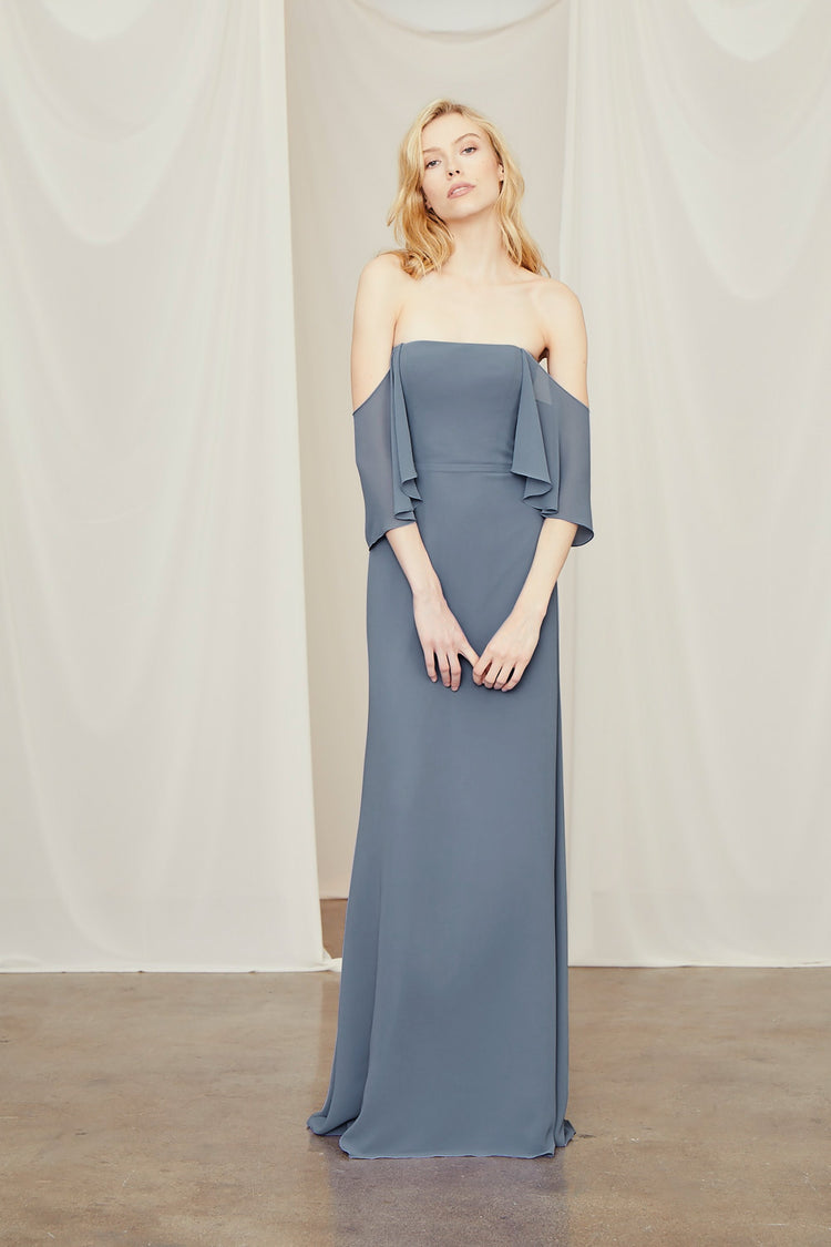 Willow, dress from Collection Amsale, Fabric: flat-chiffon