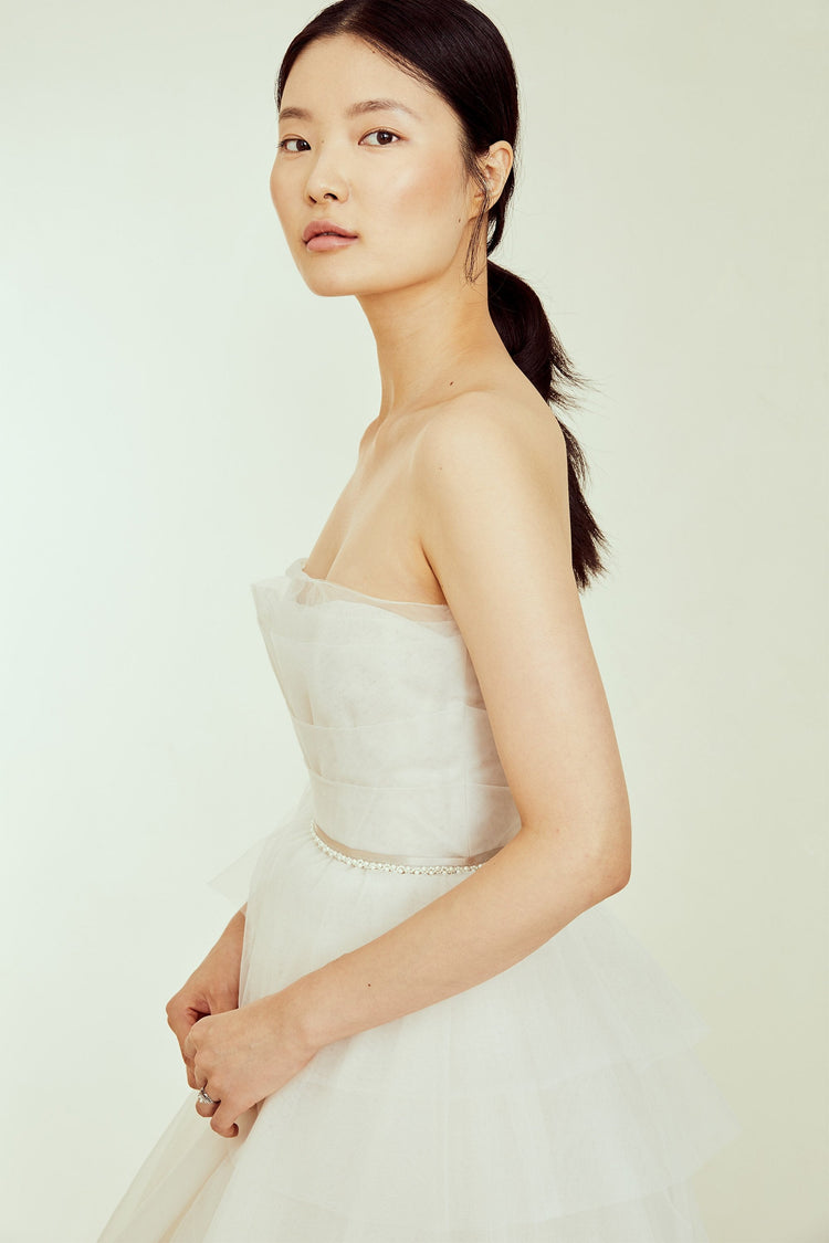 Bella, dress from Collection Amsale, Fabric: tulle