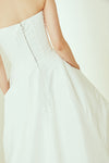 Clotilde, dress from Collection Amsale, Fabric: moire