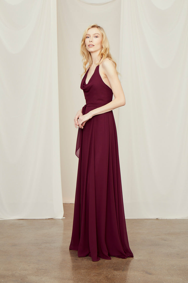 Daryn, dress from Collection Amsale, Fabric: flat-chiffon