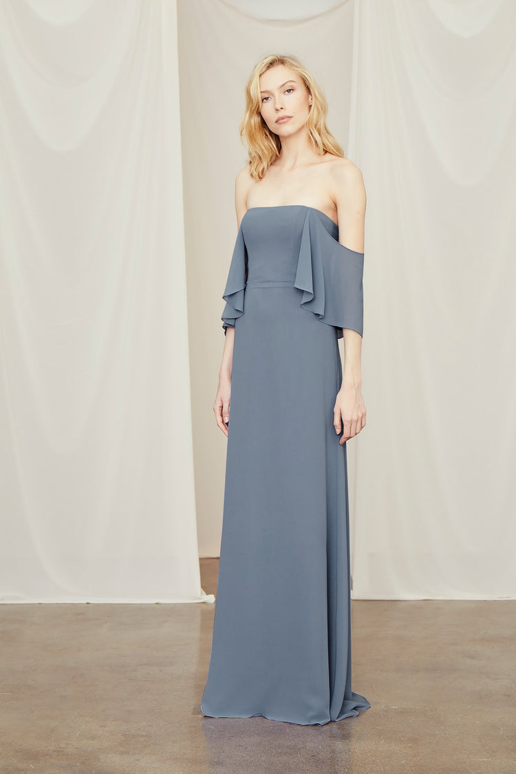 Willow, dress from Collection Amsale, Fabric: flat-chiffon