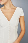 LW155 - Front Button V-neck Dress, dress from Collection Amsale