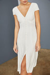 LW155 - Front Button V-neck Dress, dress from Collection Amsale
