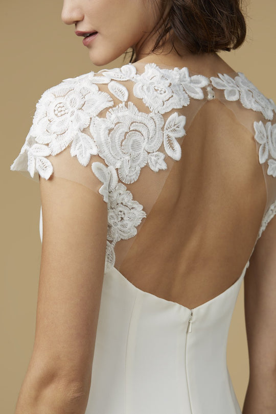Amanda, $2,495, dress from Collection Amsale