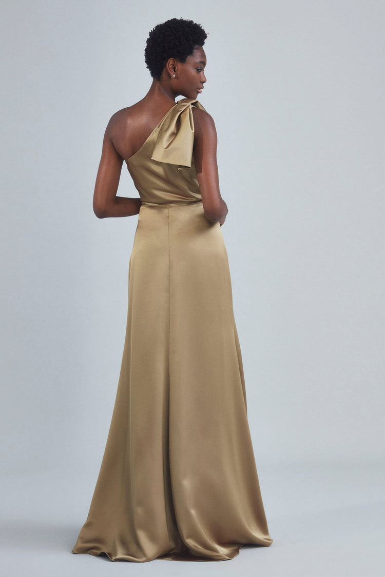 P395S - One-Shoulder Bow Gown, dress from Collection Amsale